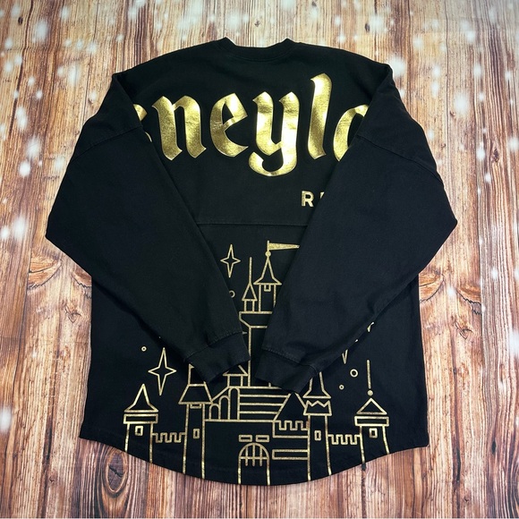 Disneyland Resort Sleeping Beauty Castle Spirit Jersey in Gold and Black Medium